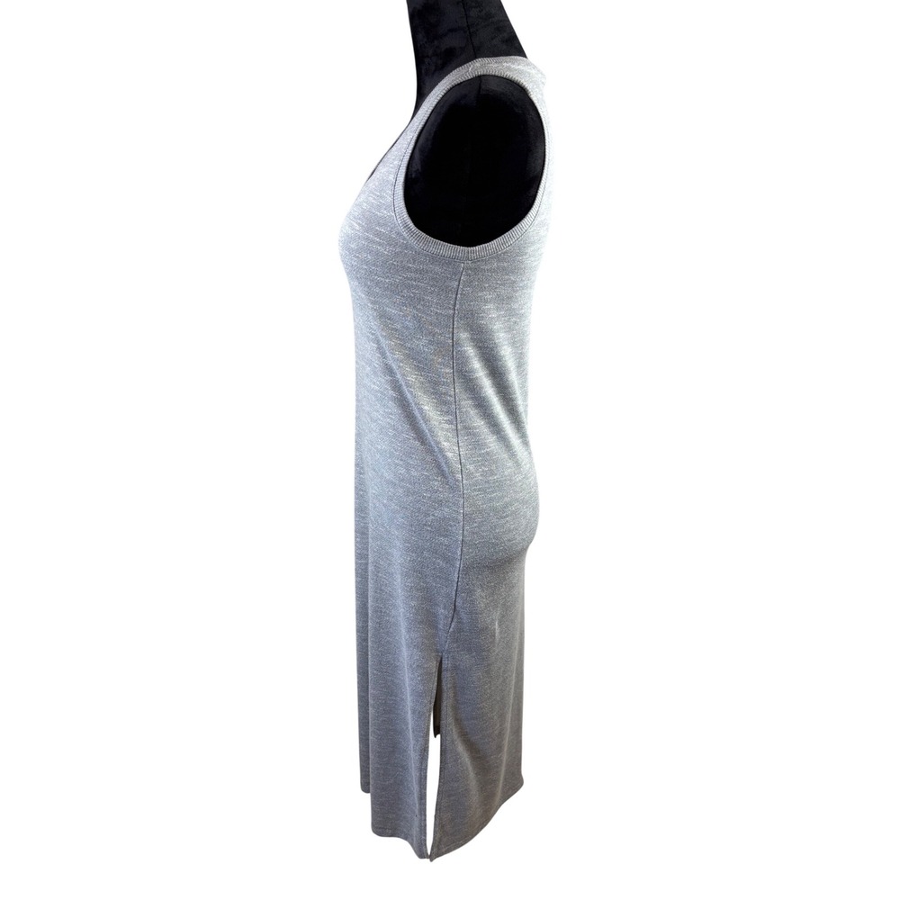 Paige Womens Gray V-Neck Sleeveless Midi Dress Size XS - Picture 4 of 7
